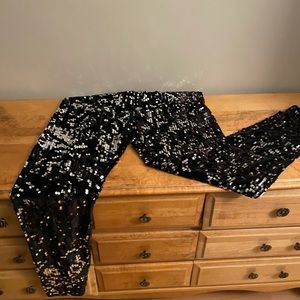 Sequinned pants